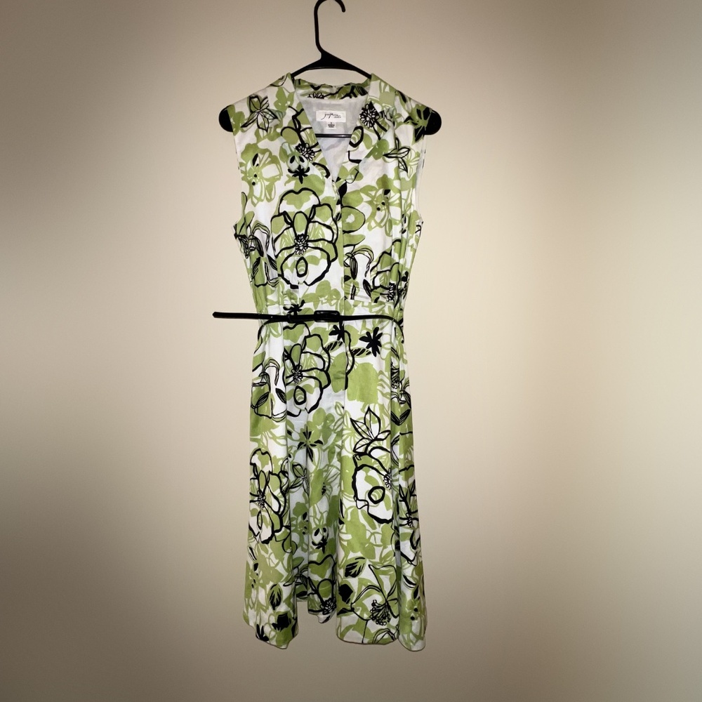 Josephine Studio Button Up Sleeveless Floral Dress